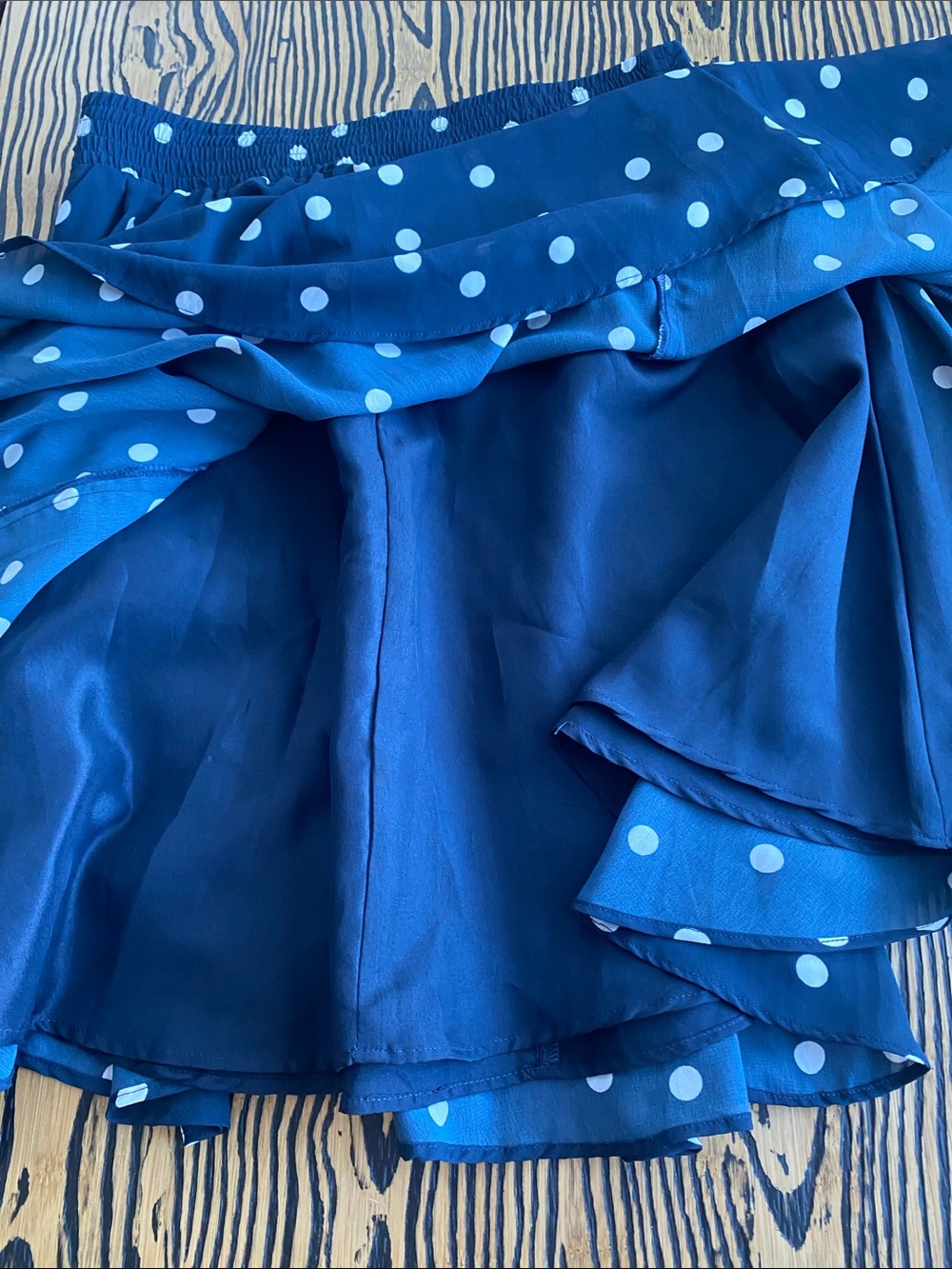 Maison Jules Navy Polka Dot Circle Skirt - Picture 5 of 7